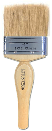 Picture of LOTUS PAINT BRUSH WHITE 4 Inch