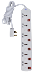 Show details for MAY 6 GANG EXTENSION CORD - 3 MTR Picture of MAY 6 GANG EXTENSION CORD - 3 MTR