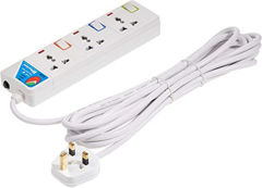 Show details for NARKEN 3 GANG EXTENSION CORD - 5 MTR Picture of NARKEN 3 GANG EXTENSION CORD - 5 MTR