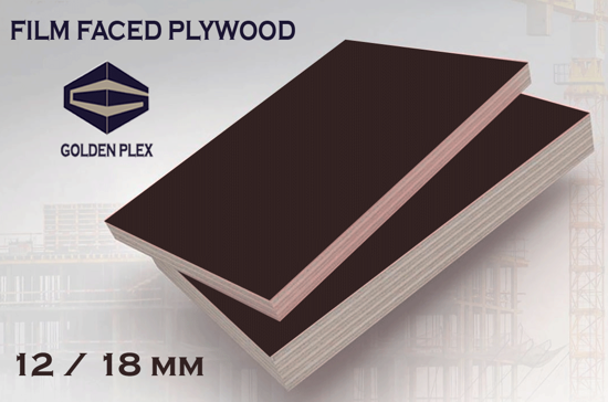 Picture of GOLDENPLEX FILM FACED PLYWOOD - 12 / 18 MM