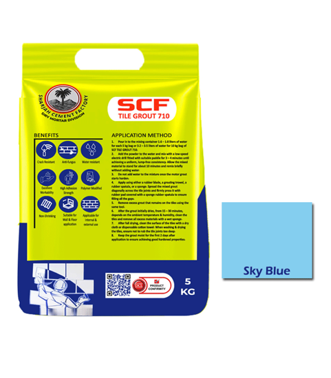 Picture of SCF TILE GROUT 710 ( SKY BLUE ) - 5 KG