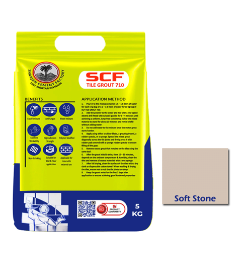 Picture of SCF TILE GROUT 710 ( SOFT STONE ) - 5 KG