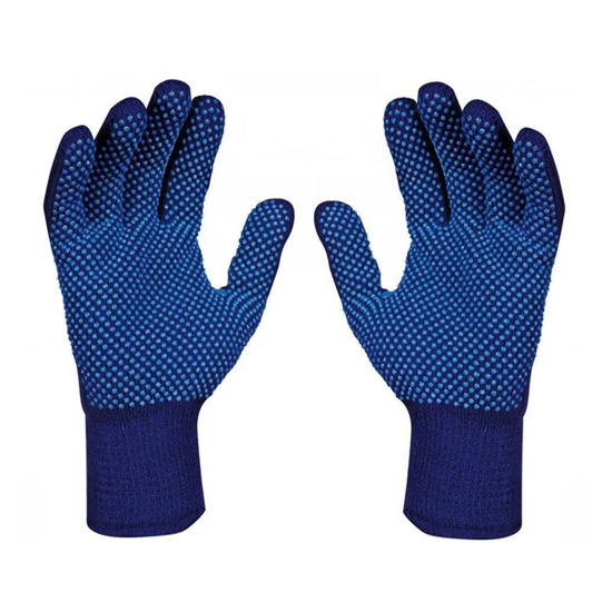 Picture of DOTTED HAND GLOVES BLUE