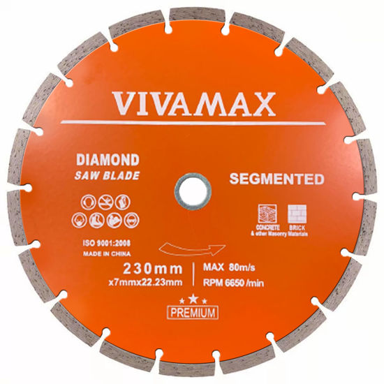 Picture of VIVAMAX DIAMOND SAW BLADE 230 MM - SEGMENTED