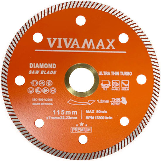 Picture of VIVAMAX DIAMOND SAW BLADE 115 MM - ULTRA THIN TURBO