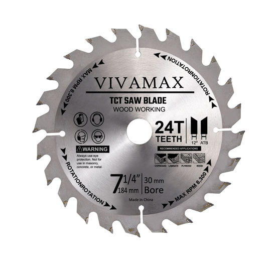 Picture of VIVAMAX TCT CIRCULAR SAW BLADE 7-1/4 INCH - 24 TEETH