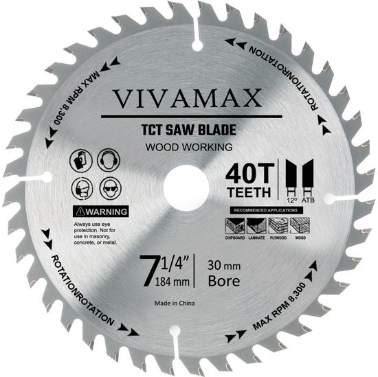 Picture of VIVAMAX TCT CIRCULAR SAW BLADE 7-1/4 INCH - 40 TEETH