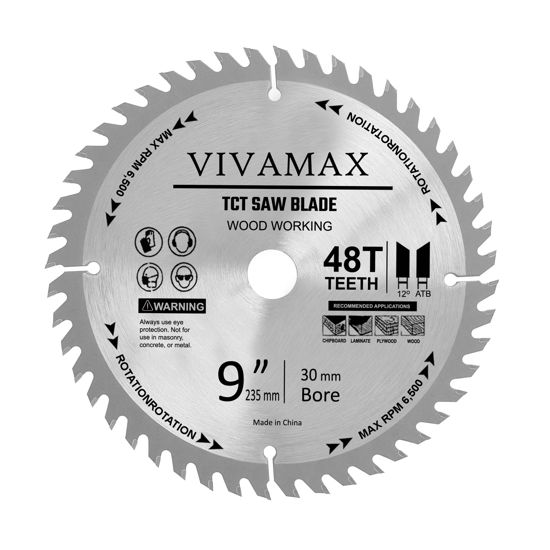 Picture of VIVAMAX TCT CIRCULAR SAW BLADE 9 INCH - 48 TEETH